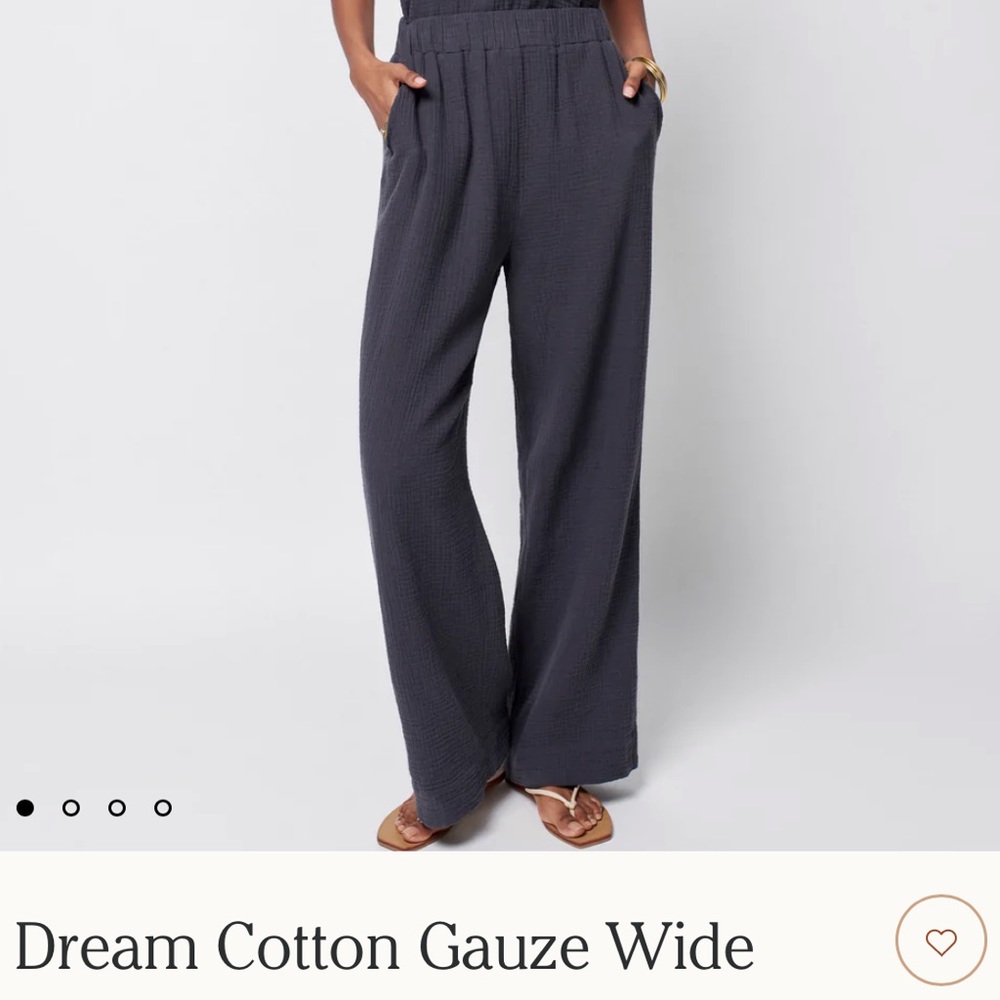 Faherty Dream Cotton Gauze Pants Washed Black(black/gray) size medium